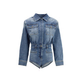 Blue Cotton Jumpsuit