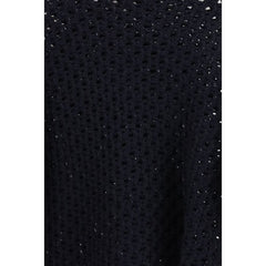 سويت شيرت من الصوف الأسود