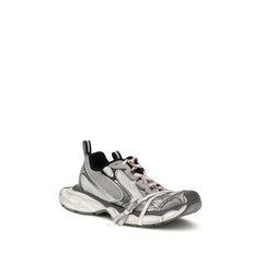 Gray Polyethylene Athletic Sneakers