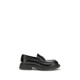 Black Calf Leather Bos Taurus Slip-On Loafers