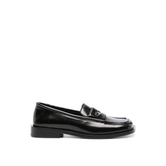 Black Calfskin Slip-On Loafers