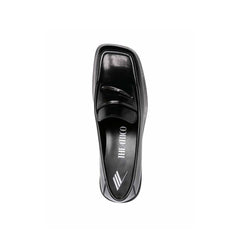 Black Calfskin Slip-On Loafers