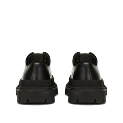 Black Calfskin Oxfords And Derbies