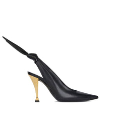 Black Calfskin High Heel Pumps