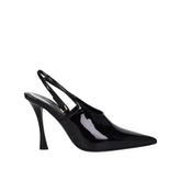 Black Calfskin High Heel Pumps
