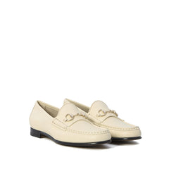 Bicolor Leather Slip-On Loafers