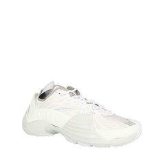 White Polyethylene Athletic Sneakers