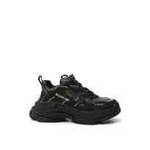 Black Calfskin Chunky Sneakers