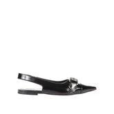 Black Calfskin Ballet Flats