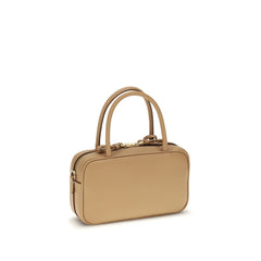 Beige Calf Leather Bos Taurus Handbag