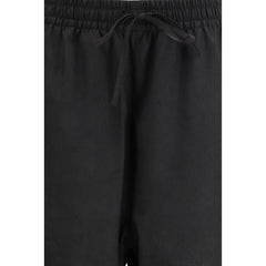 Black Polyester Joggers (Workout Pants)