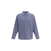 Blue Cotton Pattern Shirt
