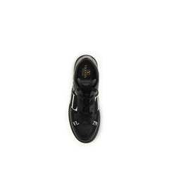 Black Calf Leather Bos Taurus Low Top Sneakers