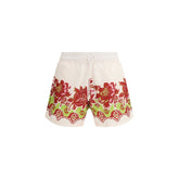 Multicolor Polyester Shorts