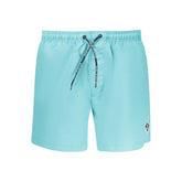 Azzurro Polyester Men's Swim Boxer