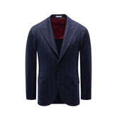 Blue Virgin Wool Coat
