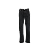 Black Cotton Slim Fit Jeans