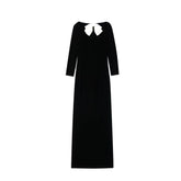 Black Viscose Casual Dress