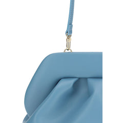 Blue Other Fibres Clutch Bag