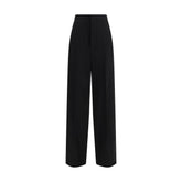 Black Cotton Dress Pants