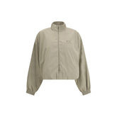Beige Polyester Shell Jacket