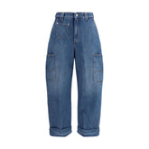 Blue Cotton Jeans Denim