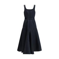 فستان كاجوال أزرق من البوليستر