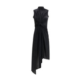 Black Polyamide Casual Dress