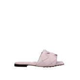 Multicolor Calfskin Flat Sandals
