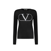 Black Virgin Wool Sweatshirt