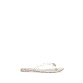 Gold Polyurethane Flat Sandals