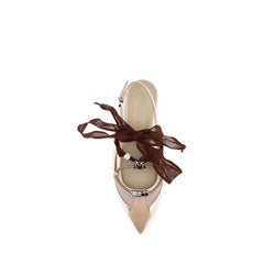 Multicolor Calf Leather Bos Taurus Ballet Flats