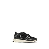 Black Calf Leather Bos Taurus Athletic Sneakers