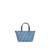 Blue Cotton Handbag