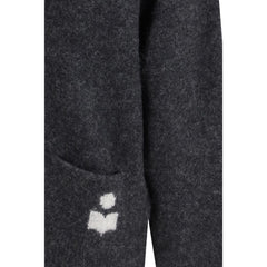 Gray Alpaca Vicugna Pacos Cardigan