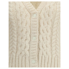 Beige Alpaca Vicugna Pacos Cardigan