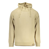 Beige Cotton Men Sweatshirt