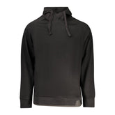 Black Cotton Men Sweatshirt