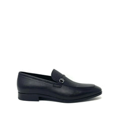 Black Calfskin Slip-On Loafers