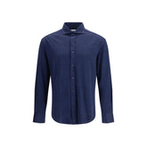 Blue Linen Dress Shirt
