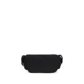 Black Fabric Shoulder Bag