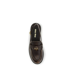 Brown Calf Leather Bos Taurus Slip-On Loafers