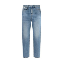 Light Blue Cotton Slim Fit Jeans