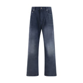 Blue Cotton Relaxed Fit Jeans