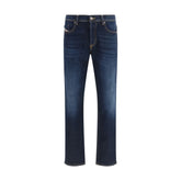 Blue Cotton Relaxed Fit Jeans