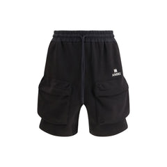 شورت برمودا قطني أسود