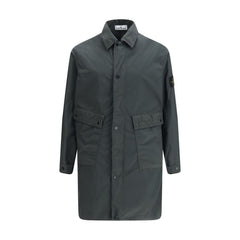 Gray Polyester Coat