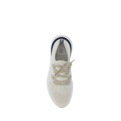 White Cotton Athletic Sneakers