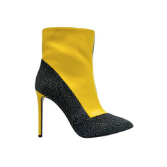 Yellow Genuine Leather Women Boot