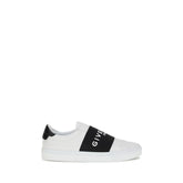 White Calf Leather Bos Taurus Low Top Sneakers